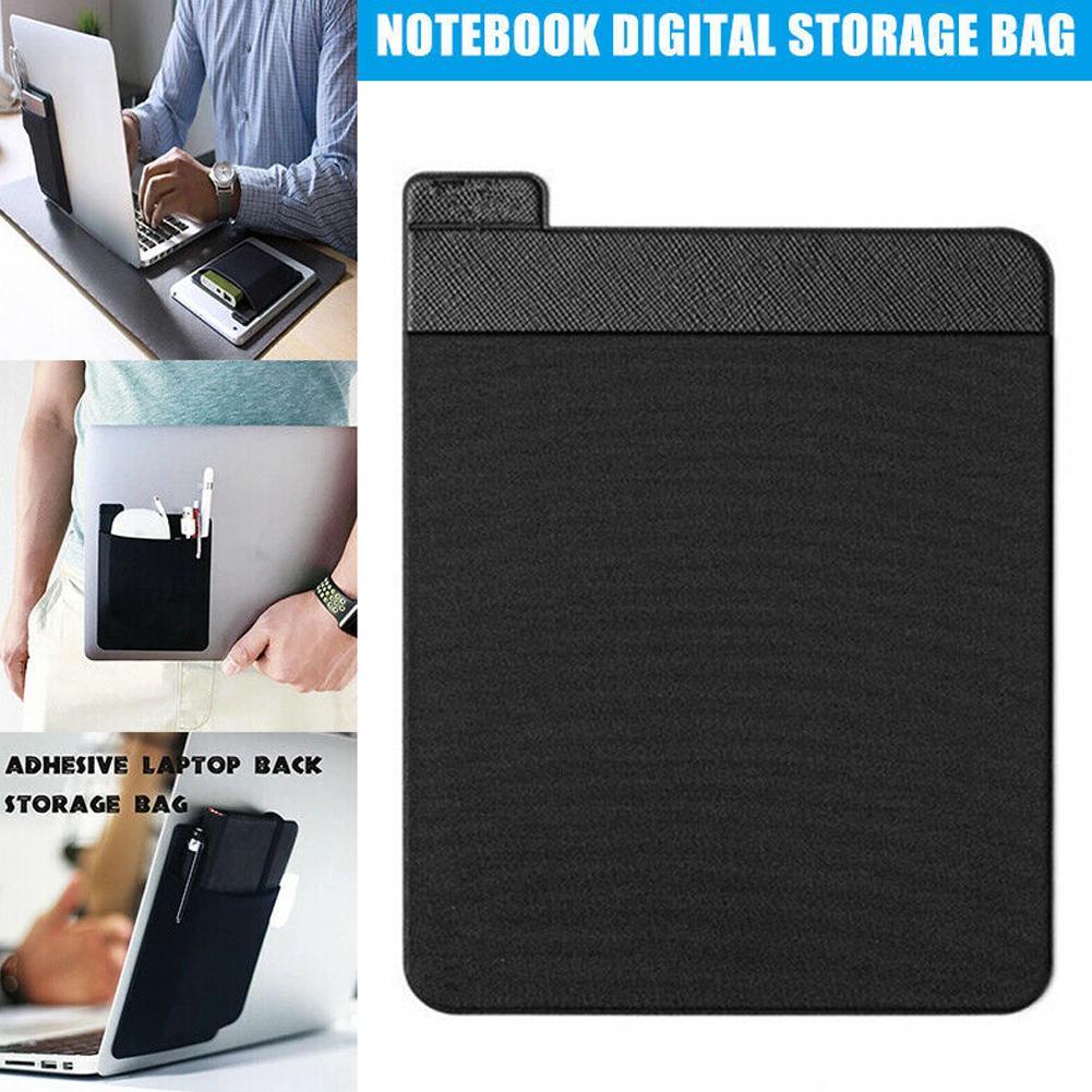 Laptop Accessories Kit Bag - Borsa portaoggetti posteriore autoadesiva per laptop