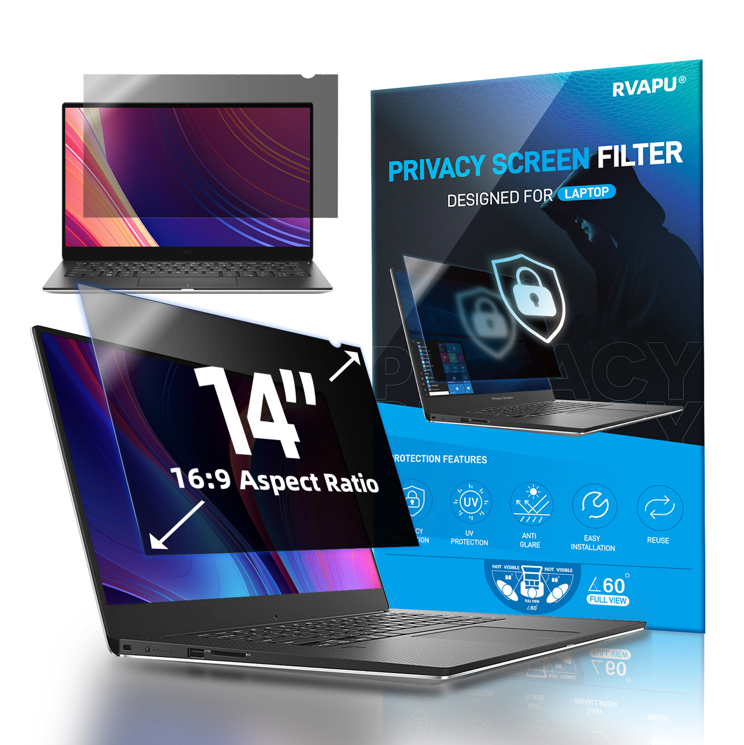 Privacy Screen Filter - Per il computer portatile 14 pollici