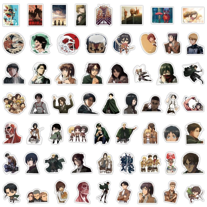 60 Pezzi Adesivi Anime Attack  - Laptop Accessories Wholesale recensione e prezzo