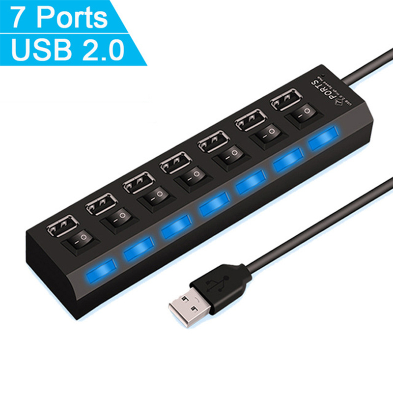 Splitter hub USB 2.0 a 7 porte - Laptop Accessories Wholesale recensione e prezzo