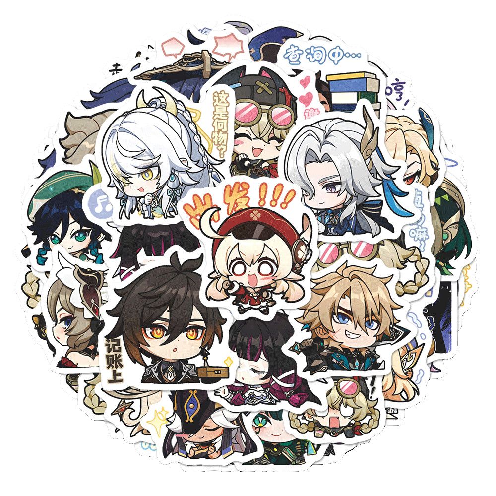 64 Pezzi Adesivi Anime Genshin - Laptop Accessories Wholesale recensione e prezzo